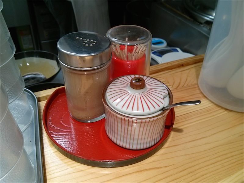 北大塚ラーメン-調味料.jpg 北大塚ラーメン 調味料