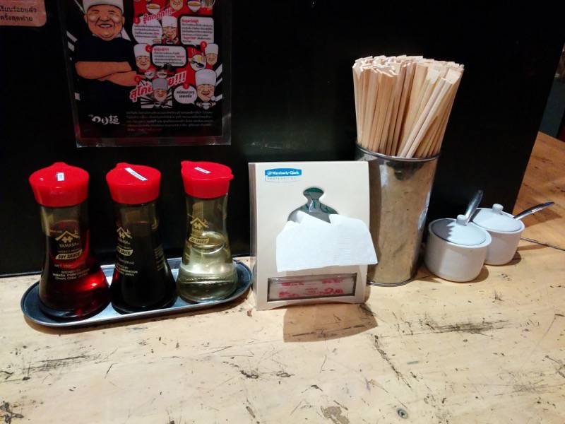 大勝軒トンロー店-調味料.jpg 大勝軒トンロー店 調味料