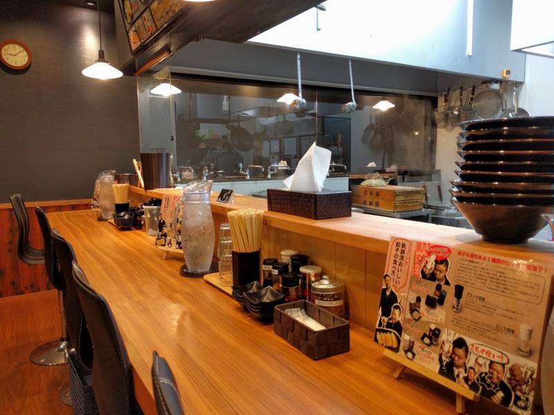 麺場軌跡熊本本店 カウンター席１