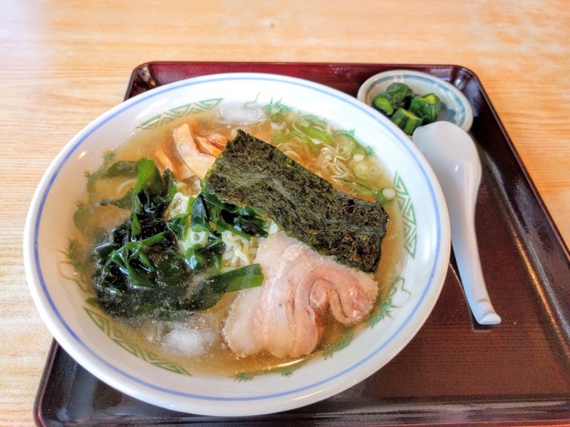いさご食堂-冷しラーメンとお漬物.jpg いさご食堂 冷しラーメンとお漬物