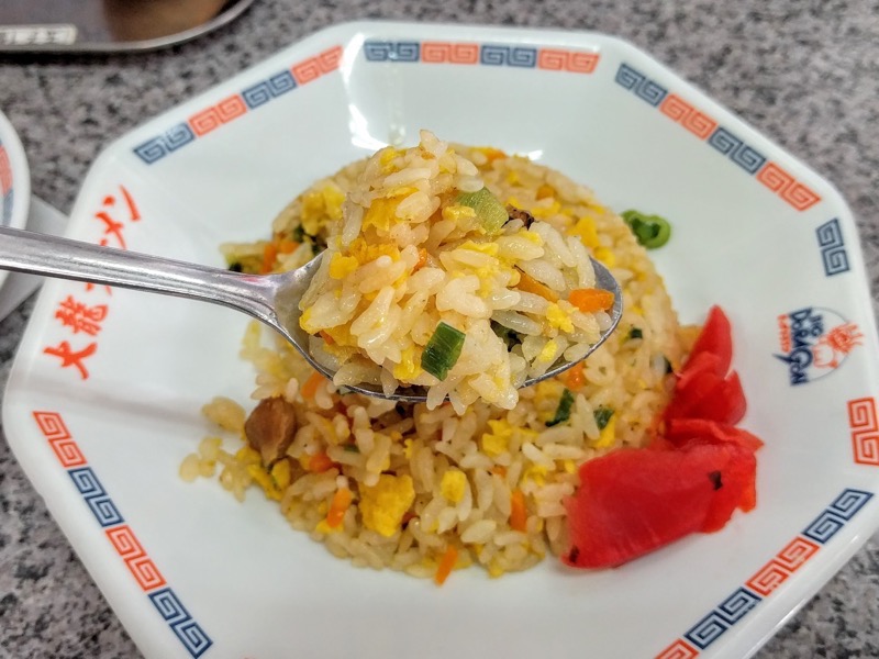 大龍ラーメン合川店 半チャーハンリフトアップ