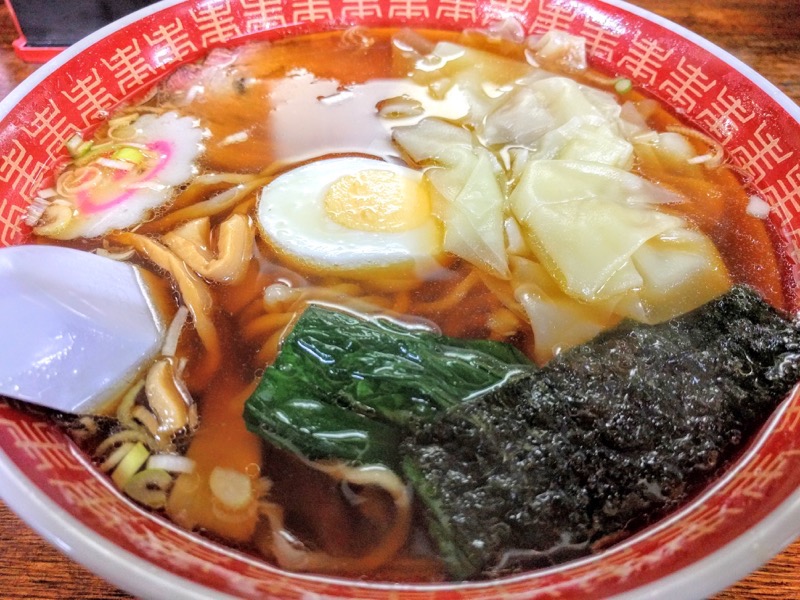 ラーメン英(はなぶさ)-ワンタンメン.jpg ラーメン英 はなぶさ ワンタンメン