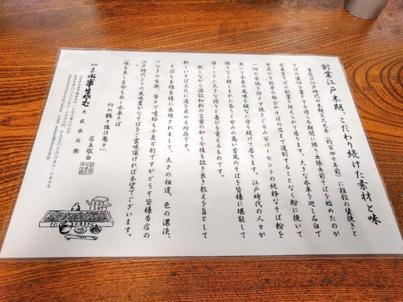 水車生そば-説明書き.jpg 水車生そば 説明書き