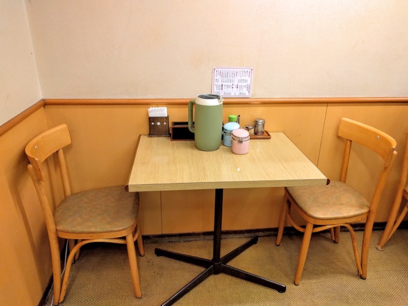 楽勝ラーメン-テーブル席.jpg 楽勝ラーメン テーブル席