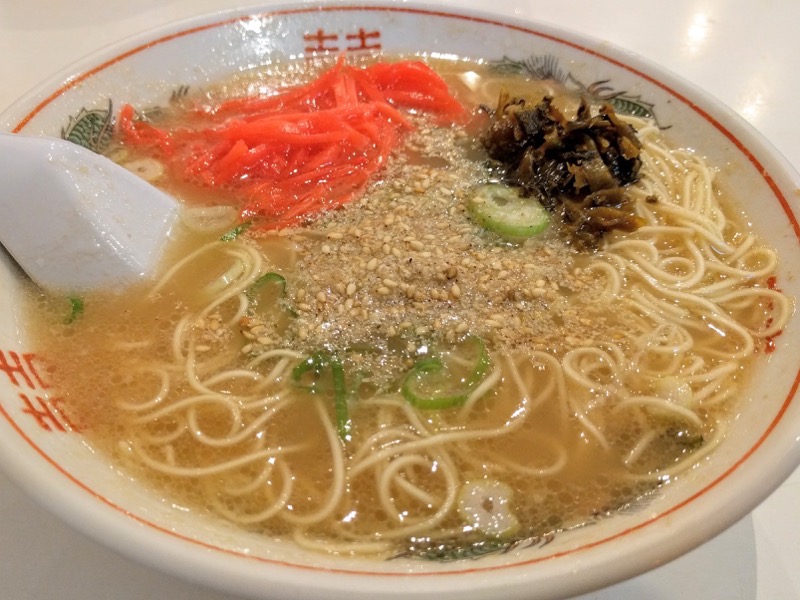 長浜ラーメン一龍亭-替え玉後.jpg 長浜ラーメン一龍亭 替え玉後