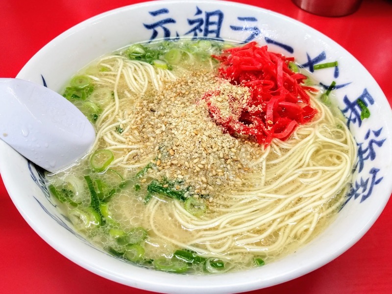 元祖ラーメン長浜家(中洲・家2)-13替え玉後.jpg 元祖ラーメン長浜家 中洲 家2 13替え玉後